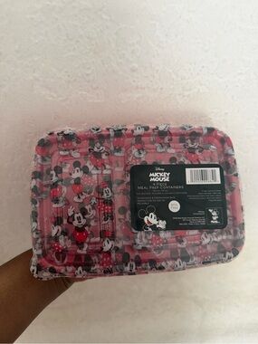 Disney Mickey Mouse Meal Prep Containers - Pink/Black